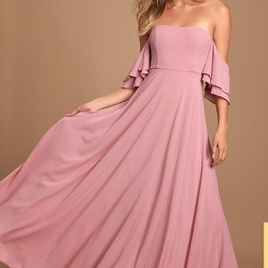 Lulus Off Shoulder Maxi Gown